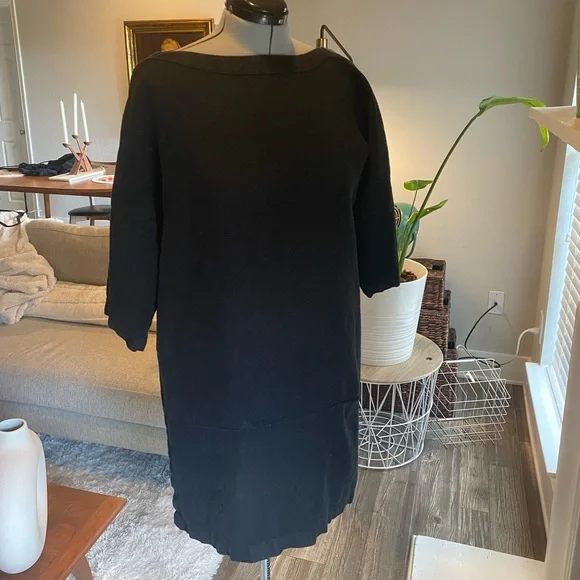 Black Crane Dresses | Black Crane Linen Dress | Color: Black | Size: L | Sewonit's Closet